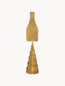 Kerstboomtopper Champagne van messing
