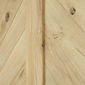 Houten Schuifdeur -  Eiken Chevron Onbehandeld - Zwart - Incl. Rails