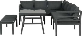 Garden Impressions Blakes lounge dining set 4-delig - donker grijs