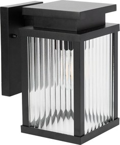 Ripley Muurlamp Zwart Medium met Lichtsensor LED