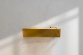 Saniclear Oro fontein mat goud 40x22cm rechts