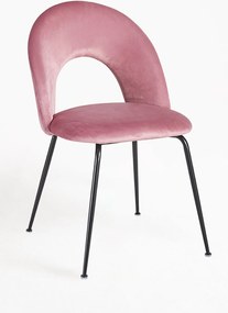 Dawa Zwart Fluwelen Stoel