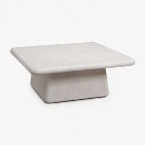 Vierkante Tuintafel 105x105 Cm In Cement Maelis Lichtgrijs - Sklum