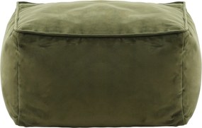 Amara Velvet Poef - Olijfgroen