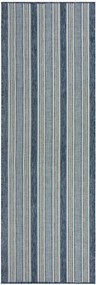 Vlak geweven in- & outdoor loper Roma Stripe