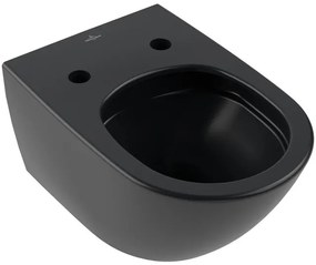 Villeroy & Boch Subway 3.0 wandcloset - 56cm - twistflush - Ceramic+ - pure black 4670t0r7