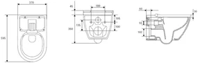 Plazan Genera Ultimate douche wc randloos met softclose zitting wit