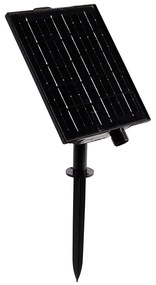Stoffen Buitenlamp Lichtsnoer bruin 8m incl. LED 10-lichts IP44 solar oplaadbaar - Maro Modern IP44 Buitenverlichting