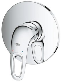 Grohe Eurostyle New Inbouwthermostaat - 1 knop - zonder omstel - open greep - chroom 24048003