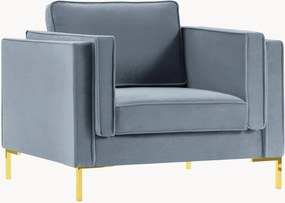 Fauteuil Luis met fluwelen look