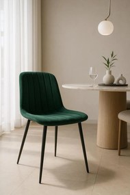 Fluwelen Miller Black Stoel