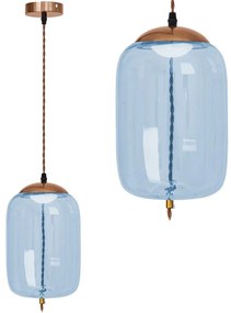 LED Plafondlamp Hangend Glas Blauw APP443-CP