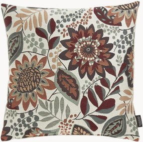 Handgemaakte kussenhoes Flora Plum