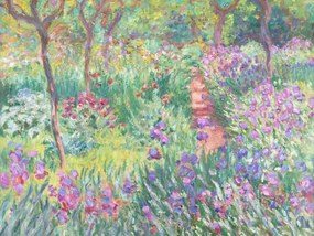 Kunstdruk The Garden in Giverny - Claude Monet, (40 x 30 cm)