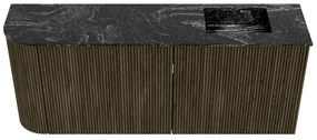 Mondiaz Joya DLux 100cm toiletmeubel ronding links shadow met wastafel faye rechts 1 kraangat lava