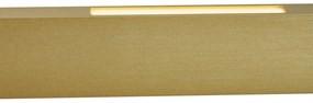 Eettafel / Eetkamer Moderne hanglamp messing incl. LED 3-staps dimbaar - Straight Modern Binnenverlichting Lamp