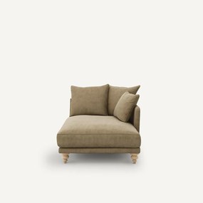 Longchair stonewashed fluweel, Lazare