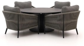 Diningset Bellagio | 4 personen | Tuinset kunststof | 5-delig | Kees Smit Tuinmeubelen