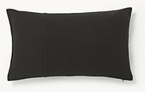 Katoenen kussenhoes Terre met decoratieve naad