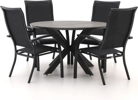 Diningset Bellagio | 4 personen polywood | Tuinset stapelbaar | 5-delig | Kees Smit Tuinmeubelen