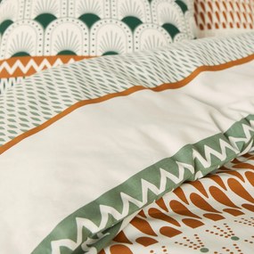 Bedset in katoen, vierkant kussensloop, Lilia