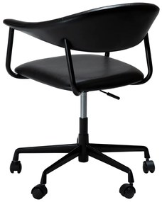 Dan-Form Rover Design Bureaustoel Zwart Kunstleer