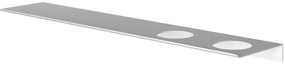 Hotbath &More planchet 60cm met twee uitsparingen voor een zeepdispenser of beker wit