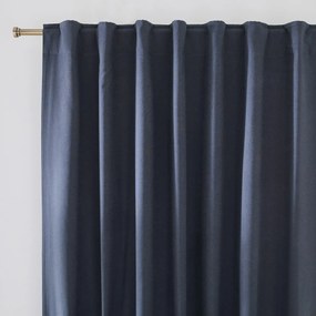 Verduisteringsgordijn in halflinnen met verdekte lussen, Lincot