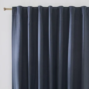 Verduisteringsgordijn in halflinnen met verdekte lussen, Lincot