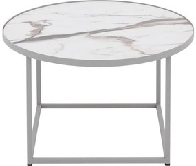 Goossens Salontafel Livia rond, hpl zwart, modern design, 61 x 35 x 61 cm