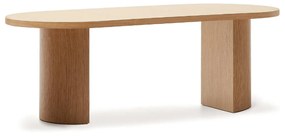 Kave Home Nealy Ovale Eettafel Eikenfineer 200 X 100 Cm - 200 X 100cm.