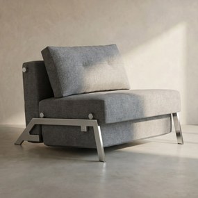 Innovation Living Cubed 90 Chrome 1-persoons Slaapbank 90