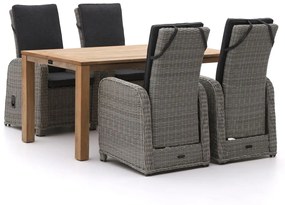 Intenso Umbria/ROUGH-S 160cm dining tuinset 5-delig verstelbaar