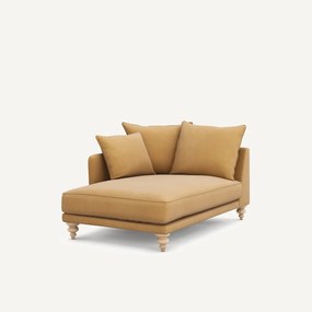 Longchair van linnen fluweel, LAZARE