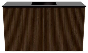 Mondiaz Joya 70cm toiletmeubel walnut met wastafel faye midden 1 kraangat urban