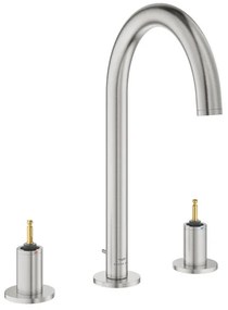 Grohe Atrio private collection L-size 3-gats wastafelkraan z/grepen supersteel 20593DC0