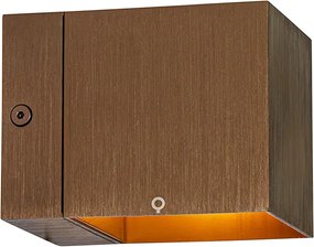 Smart wandlamp donkerbrons 8 cm incl. Wifi G9 - Transfer