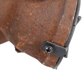 Stoere spot roestbruin 3-lichts - Sorra