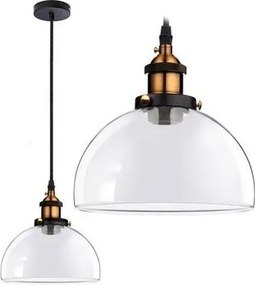 Hangende glazen plafondlamp Verto C