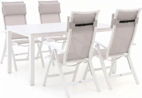 + 15% kassakorting | Diningset Bellagio | 4 personen | Tuinset aluminium | 5-delig | Kees Smit Tuinmeubelen