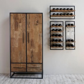 DTP Home Winemate Natural Type E Houten Wijnrek - 35x25x75cm.