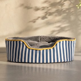 Honden En Kattenmand Blauw Wit Gestreept