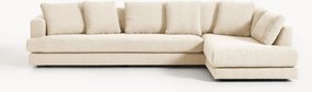 Bouclé hoekbank Tribeca (4-zits)