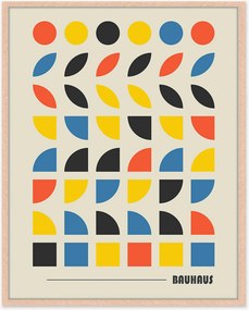 Ingelijste digitale print Bauhaus Pieces