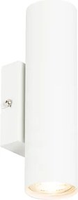 Moderne wandlamp wit 2-lichts GU10 50mm - Jeana