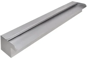 vidaXL Zwembadwaterval rechthoekig 90 cm roestvrij staal