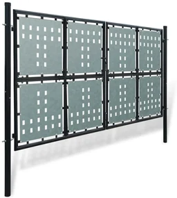 vidaXL Poort enkel 300x250 cm zwart