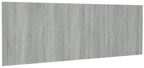 vidaXL Hoofdbord wandmodel 240x1,5x80 cm bewerkt hout grijs sonoma