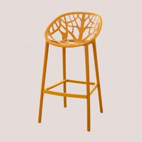 Ores Hoge Polypropyleen Kruk Mosterd & ↑75 Cm - Sklum