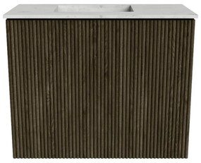 Mondiaz Joya DLux 50cm toiletmeubel shadow met wastafel faye links zonder kraangat opalo